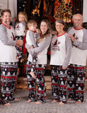 Christmas Tree Snowflake and Letters Print Family Matching Pajamas Sets