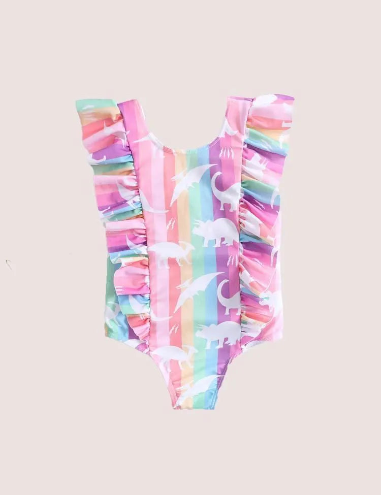Rainbow Dinosaur Swimsuit - Mini Taylor