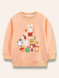 Christmas Animal Printed Sweatshirt