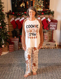 Christmas Family Matching Letter and Gingerbread Man Print Long-sleeve Pajamas Sets