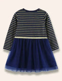 Christmas Birdy Appliqué Tulle Dress