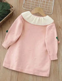 Christmas Cherry Sweater Dress