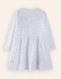 Dinosaur Applique Long Sleeve Dress