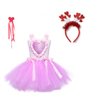 Valentine's Day Sleeveless Barbie Princess Tulle Dress