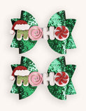 2PCS Christmas Hariclips