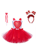 Valentine's Day Sleeveless Barbie Princess Tulle Dress