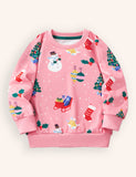 Christmas Printed Cotton Sweatshirt