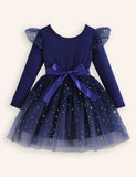 Star Printed Tulle Dress