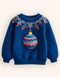 Festival Lantern Appliqué Sweatshirt