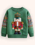 Festival Nutcracker Appliqué Sweatshirt