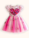 Valentine’s Day Love Embroidered Tulle Dress