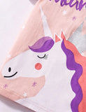 Unicorn  Printed Cotton T-shirt Set