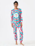 Christmas Snowman Print Family Matching Colorful Pajamas Sets
