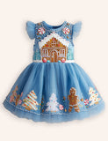 Tulle Christmas Tree Gingerbread Dress