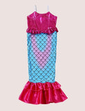 Long Mermaid One-Piece Swimsuit - Mini Taylor