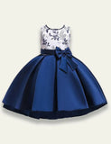 Tail Embroidered Bow Party Dress - Mini Taylor