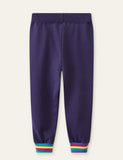 Train Appliqué Rainbow Sweatpants - Mini Taylor