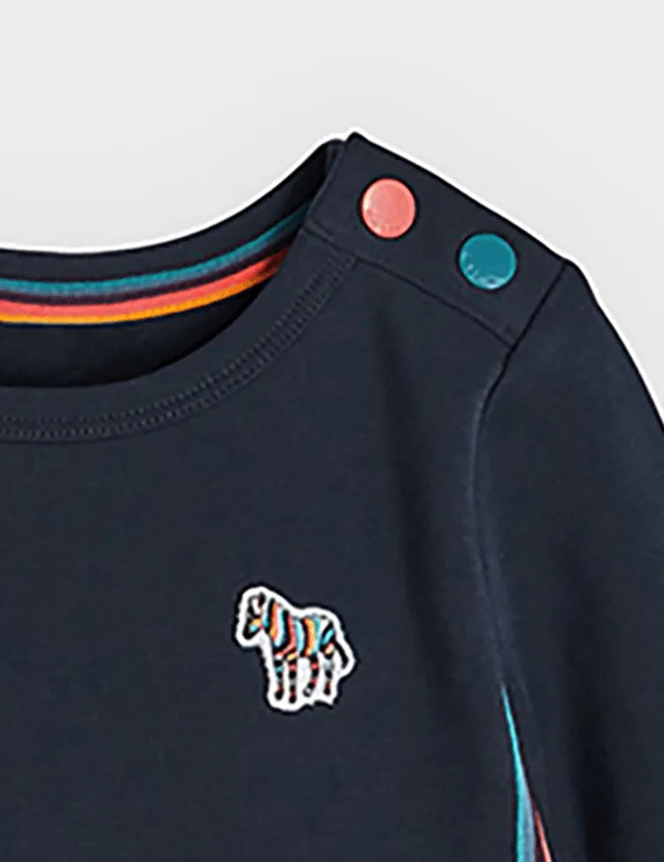 Colorful Zebra Applique Dress - Mini Taylor