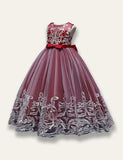 Elegant Princess Floral Tulle Party Dress - Mini Taylor