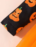 Halloween Pumpkin Printed Princess Dress - Mini Berni