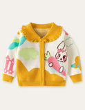 Rabbit with Carrot Sweater Cardigan - Mini Taylor