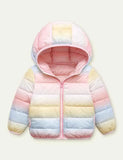 Rainbow Color Warm down Jacket