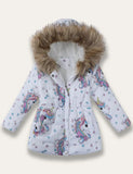 Unicorn Print Cotton Coat - Mini Taylor